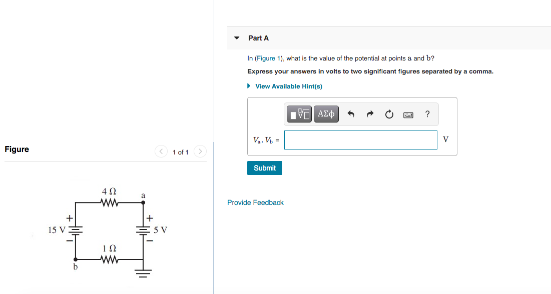Solved Part A In (Figure 1), what is the value of the | Chegg.com