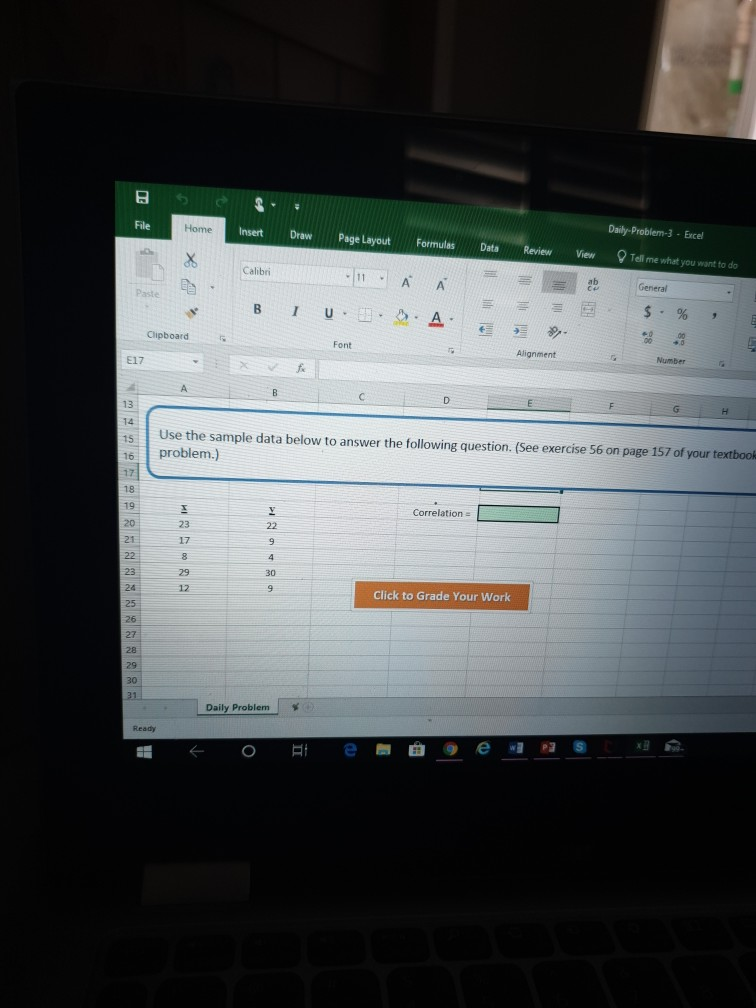 Solved Daily-Problem-3 Excel File Insert DrawPage Layout | Chegg.com