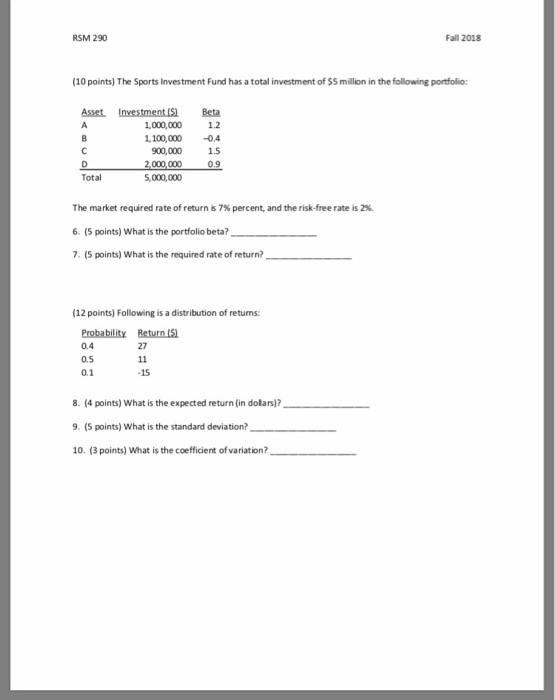 rsm homework answers