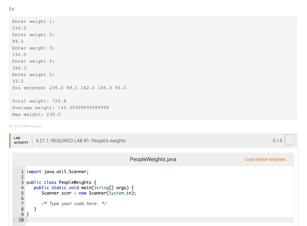 Solved (1) Prompt the user to enter five numbers, being five | Chegg.com