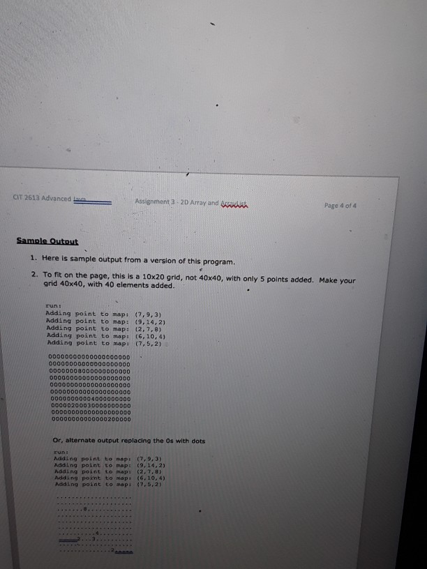 Solved . Assignment 3-20 Array and wu Page 1 of A OT 2013 | Chegg.com