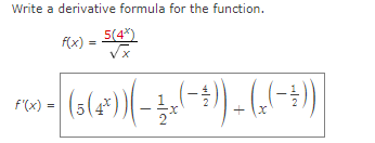 Solved calculus help please need derivative formulas. the | Chegg.com