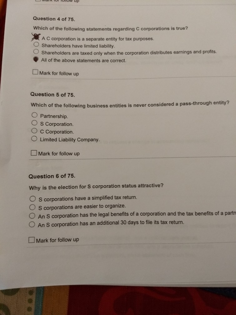 critical thinking problem 1.1 (static) which type of business entity