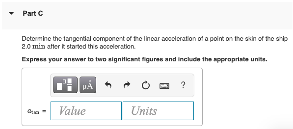 Solved Constants Determine the angular acceleration of the | Chegg.com