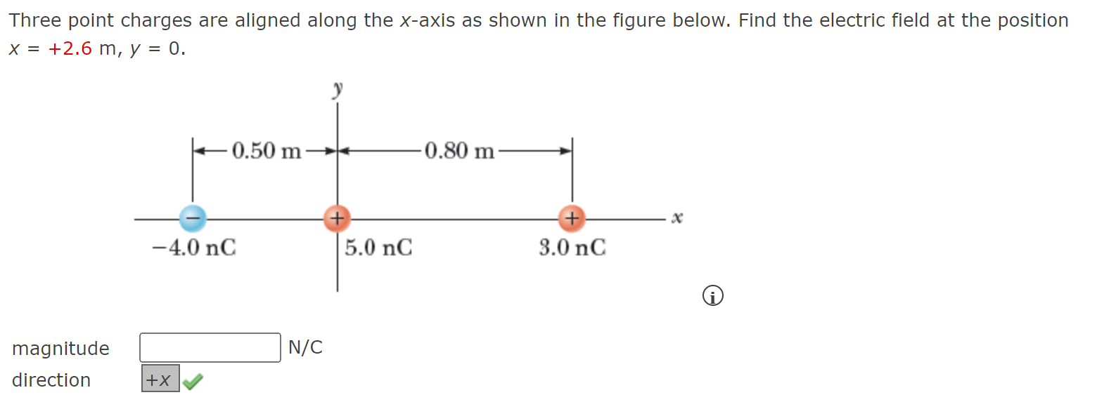 Solved Three Point Charges Are Aligned Along The X-axis As | Chegg.com