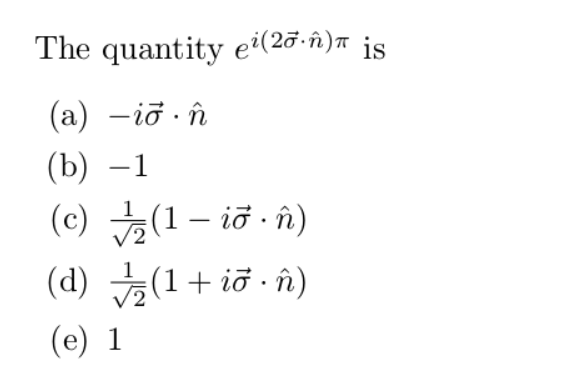 Solved The Quantity Ei 27 A Is A ở N B 1 C 1 Chegg Com