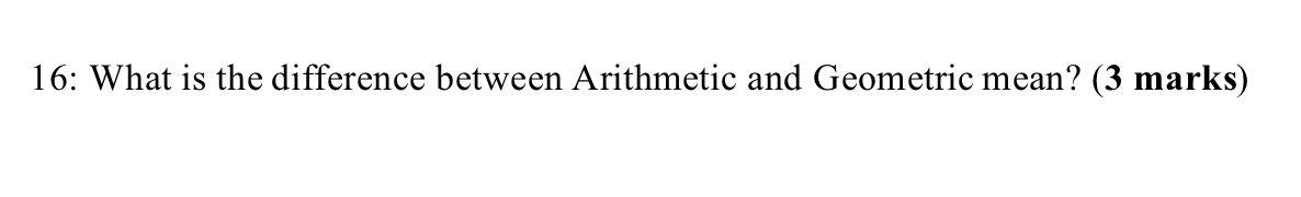 Solved 16: What is the difference between Arithmetic and | Chegg.com