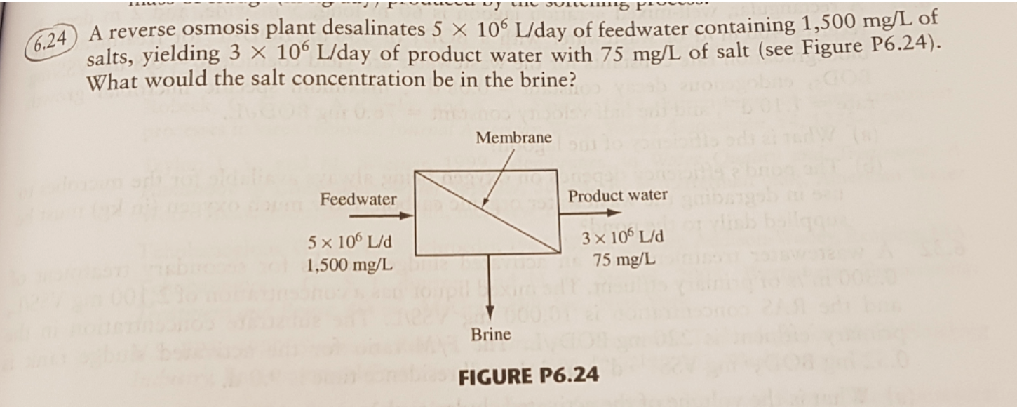 Solved Find: a) The water recovery for the plant, b) The | Chegg.com