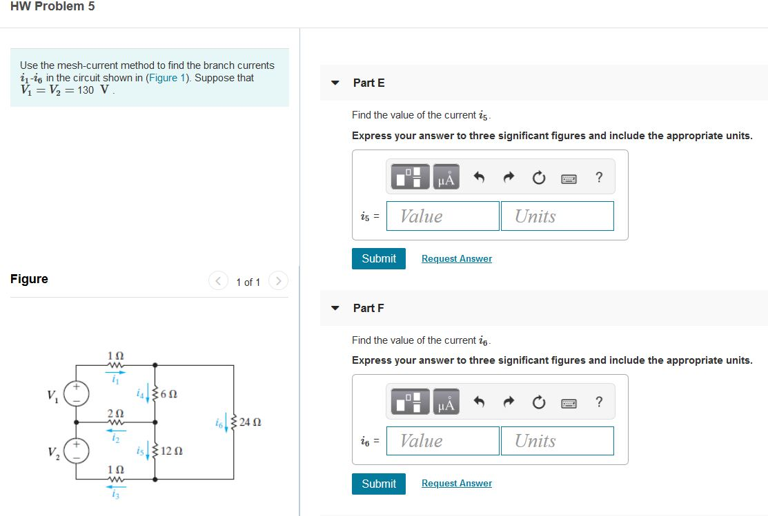 Solved HW Problem 5 Use the mesh-current method to find the | Chegg.com