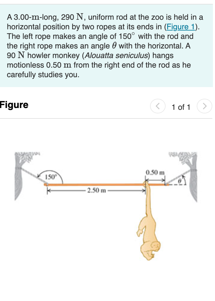 Solved part 1. What is the tension in the Left rope part 2. | Chegg.com