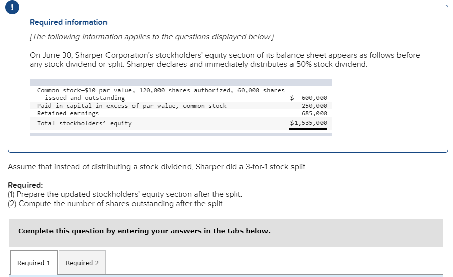 Solved Required Information The Following Information Chegg