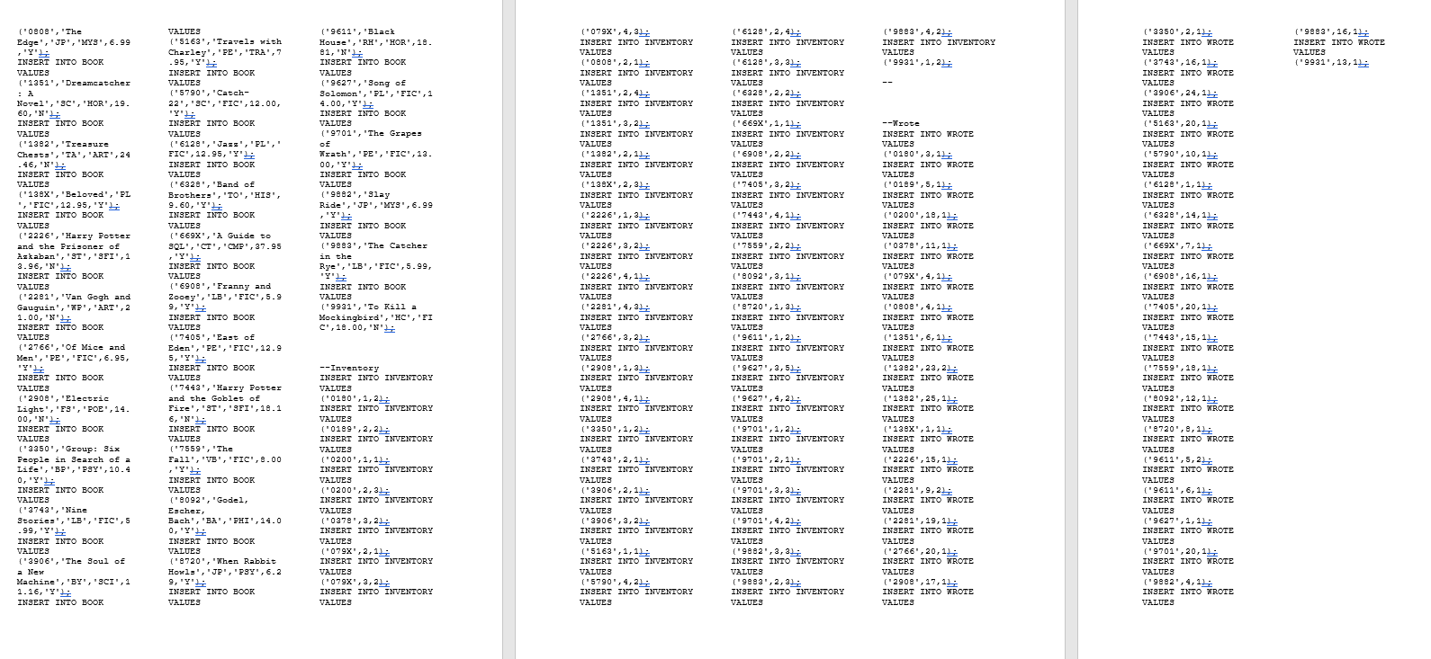 Solved SQL1 Assignment: Use the BOOK schema to get access to | Chegg.com