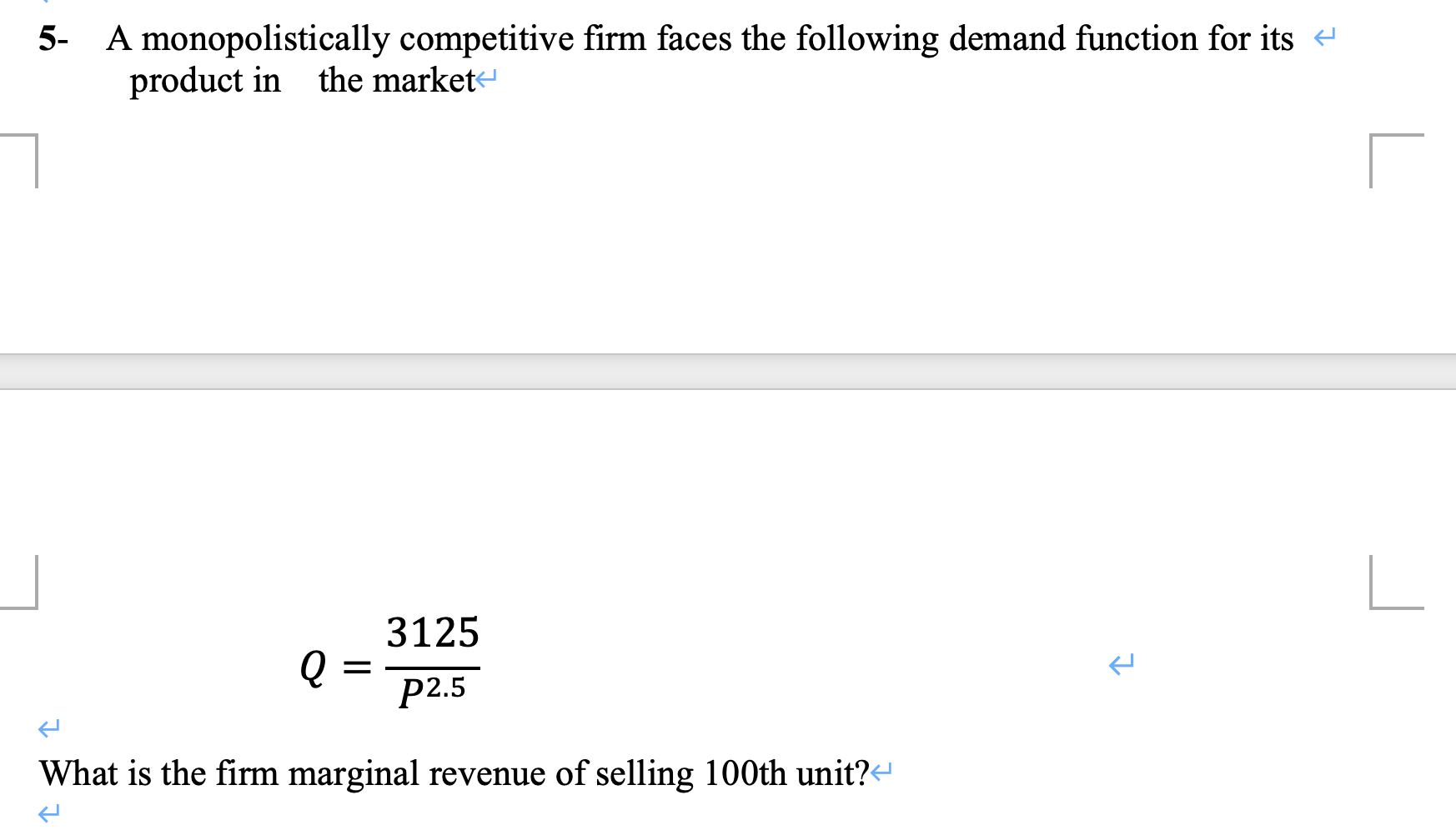 Solved 5- A monopolistically competitive firm faces the | Chegg.com