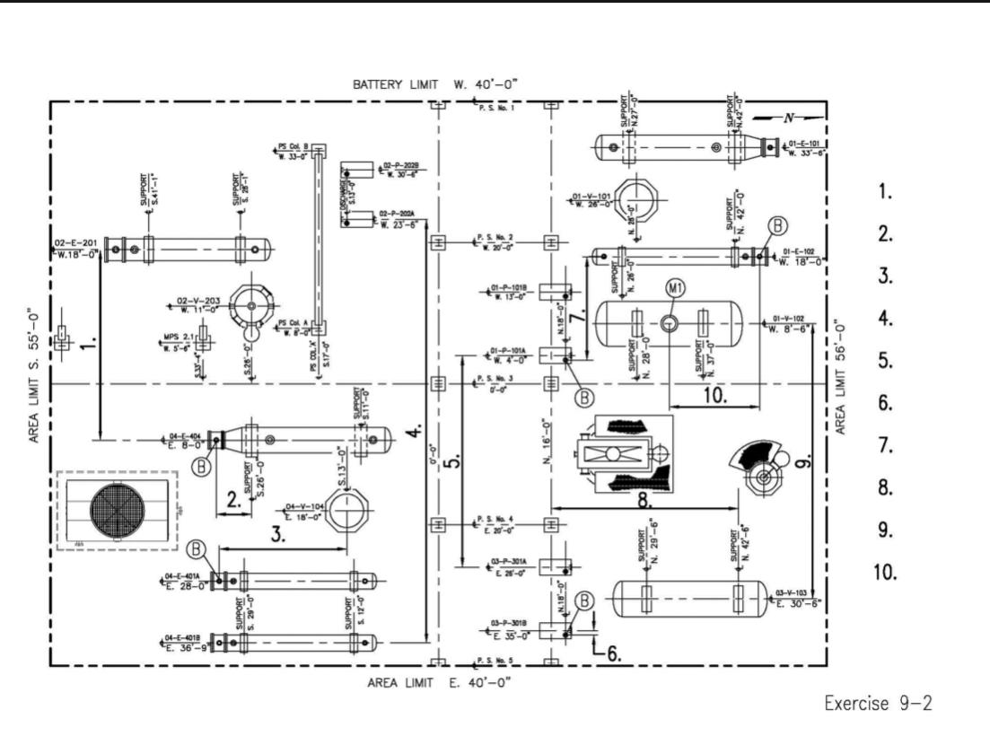 Solved Please read the Equipment Layout drawings given, and