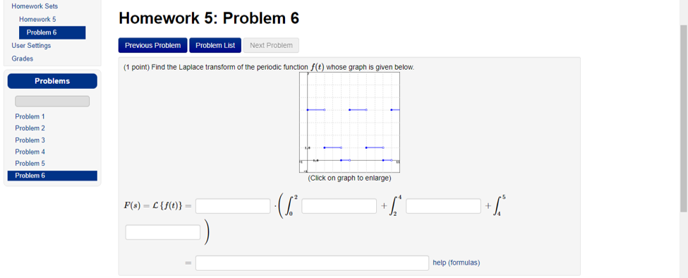 Solved Homework Sets Homework 5 Problem 6 Homework 5: | Chegg.com