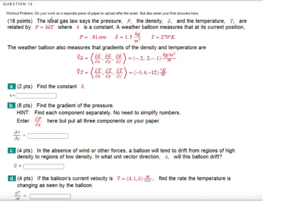 Solved Question 12 Workout Problem Do Your Work On A Sep Chegg Com