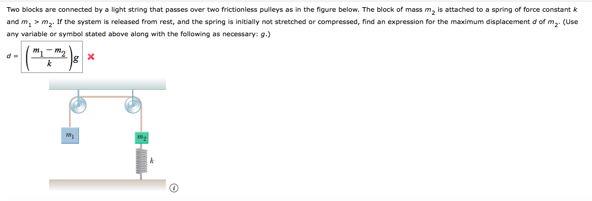 Solved Two Blocks Are Connected By A Light String That Chegg Com