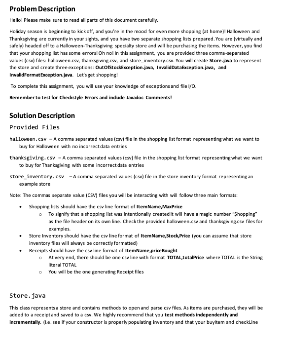 Solved Problem Description Hello! Please make sure to read | Chegg.com