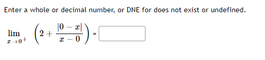 Dne Math Question Solved Enter a whole or decimal number, or DNE for does not | Chegg.com