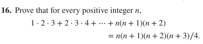 Solved 16. Prove that for every positive integer n, | Chegg.com