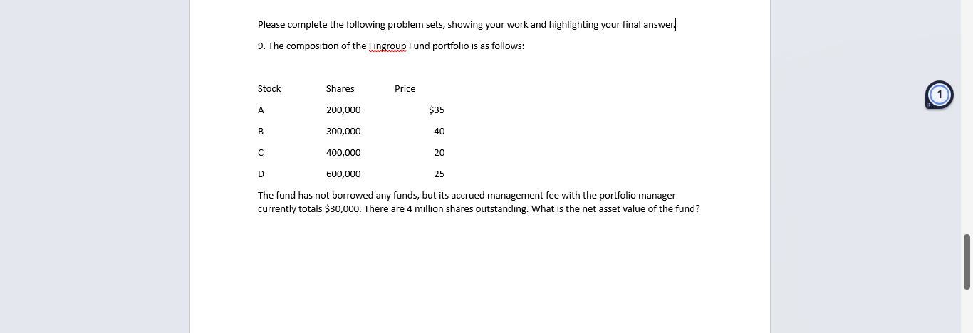 Solved Please complete the following problem sets, showing | Chegg.com