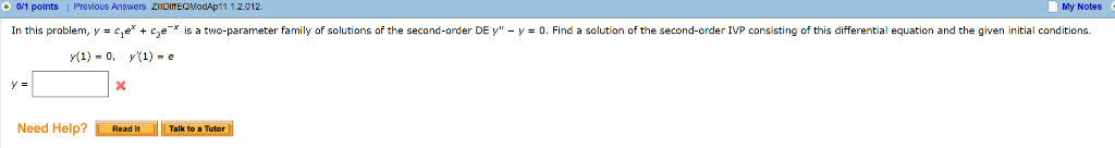 Solved 0 0M points ! Previous Answers ZllDIMEQM0dAp11 | Chegg.com