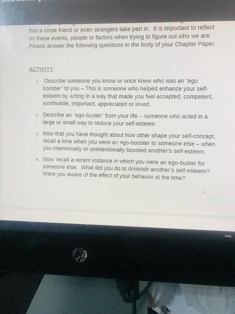 Solved that a close friend or even strangers take part in. | Chegg.com