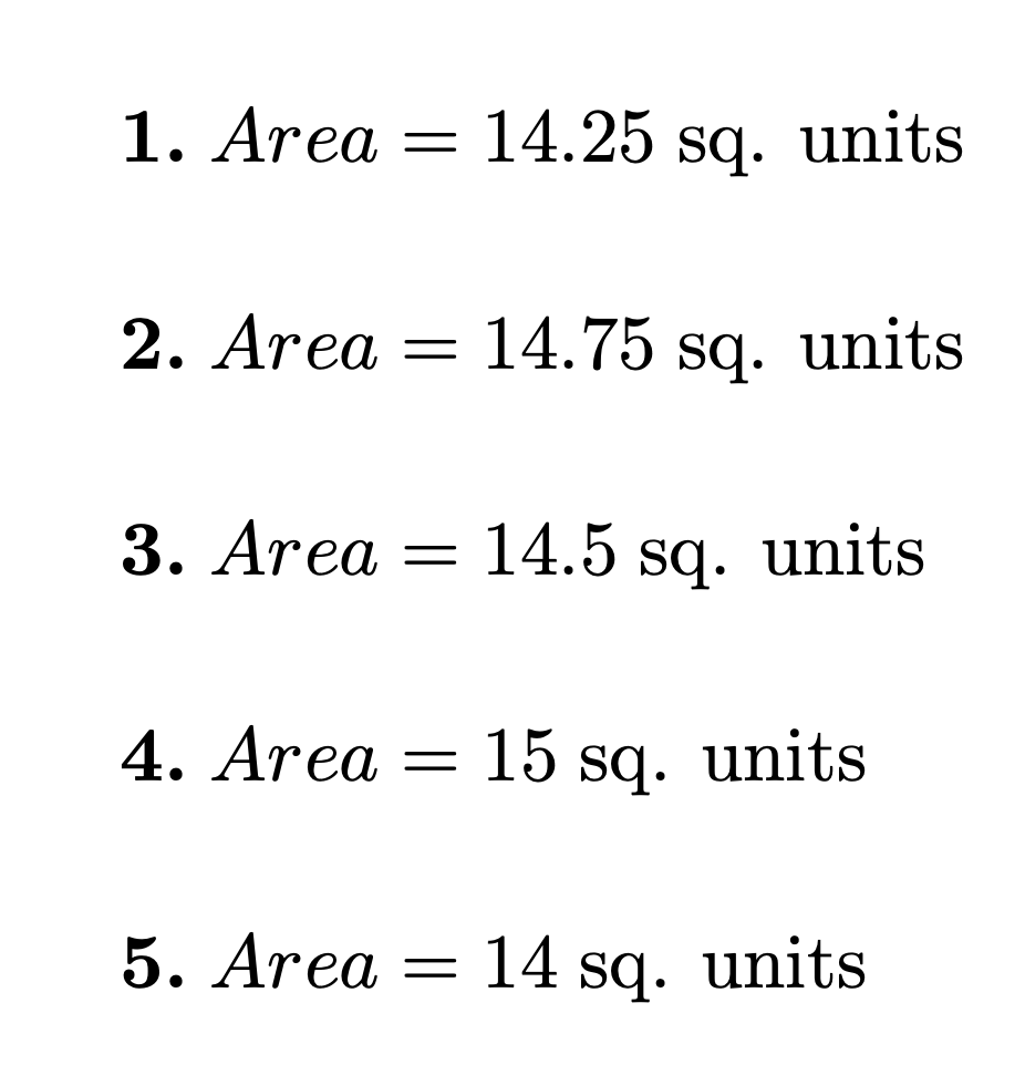 Solved Find the area of the triangle ABC in the gưno1. Area | Chegg.com