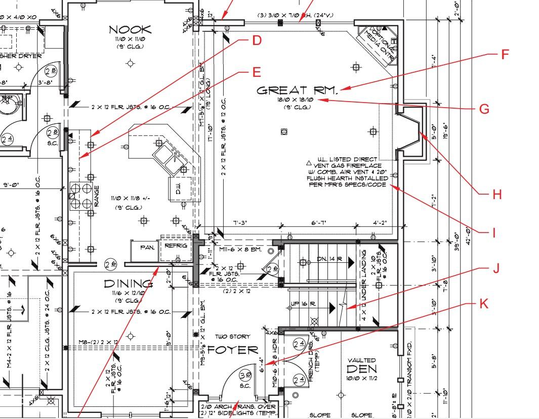 Solved Given the snippet of this floor plan please identify | Chegg.com