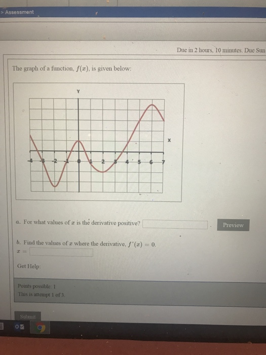 Solved > Assessment Due in 2 hours, 10 minutes. Due Sun The | Chegg.com