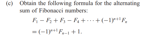 Solved Obtain the following formula for the alternating sum | Chegg.com