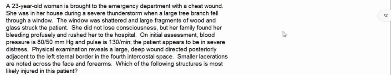 50 A 23-year-old woman is brought to the emergency | Chegg.com