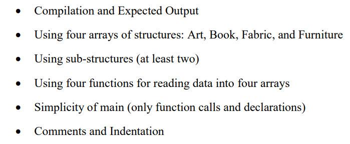 Solved Objectives: The major advantage of using structs is | Chegg.com