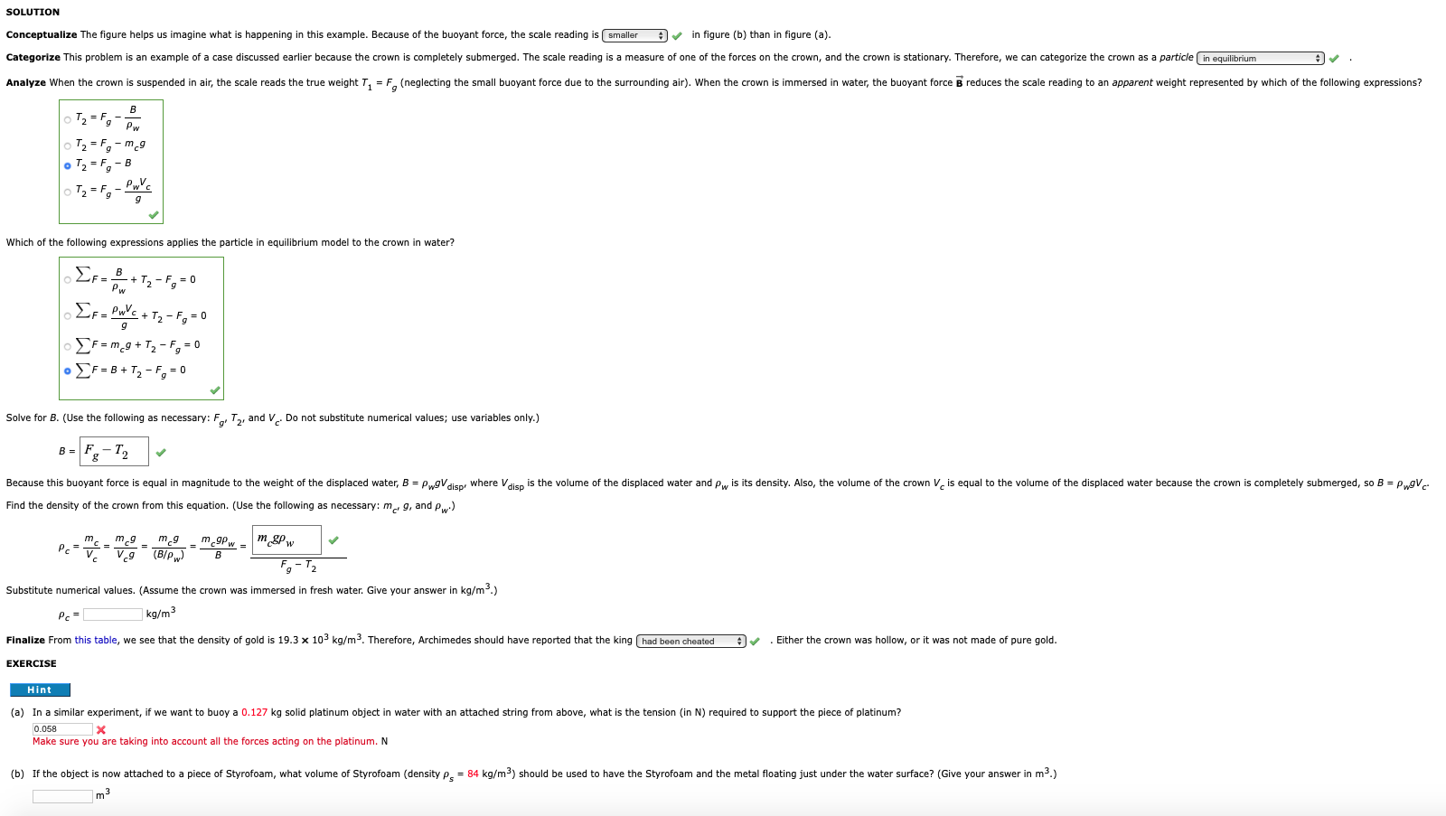Solved Archimedes Supposedly Was Asked To Determine Whether Chegg