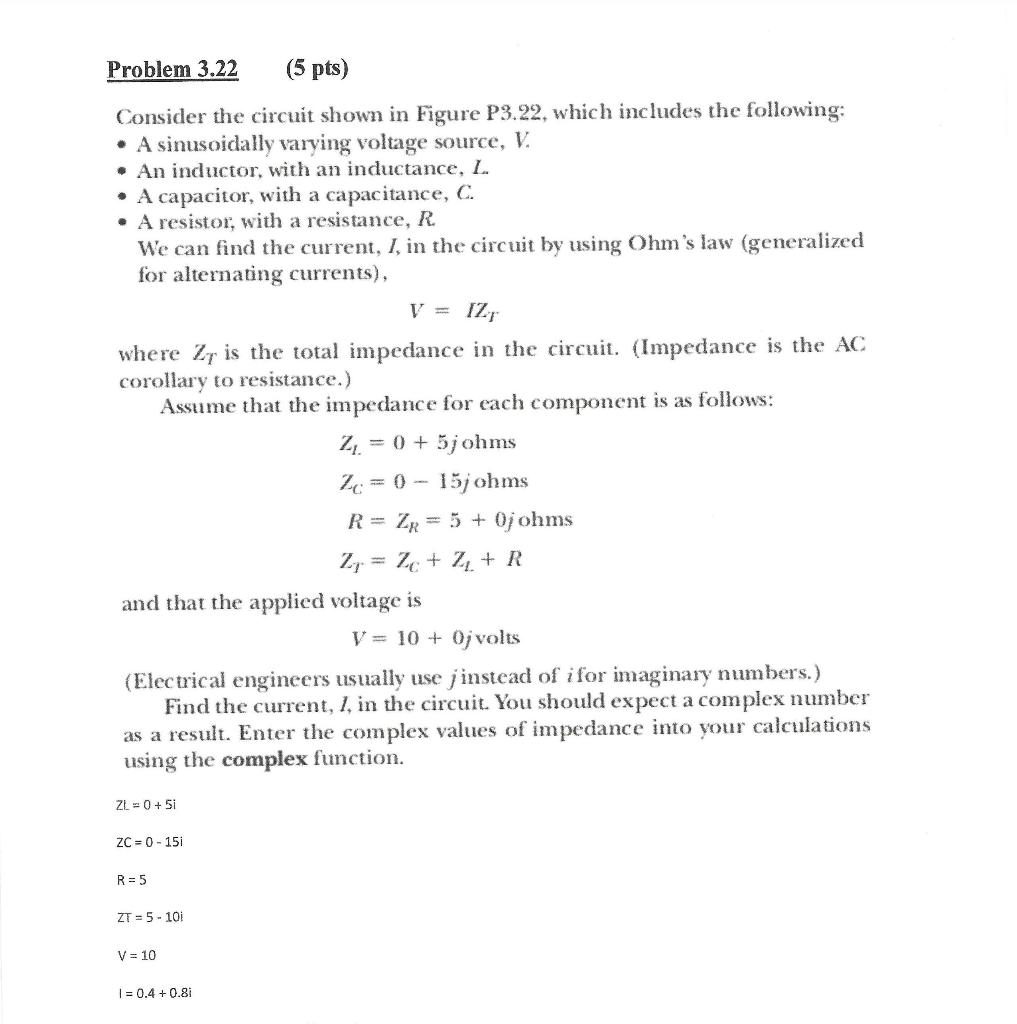 Solved Consider the circuit shown in Figure P3.22, which | Chegg.com