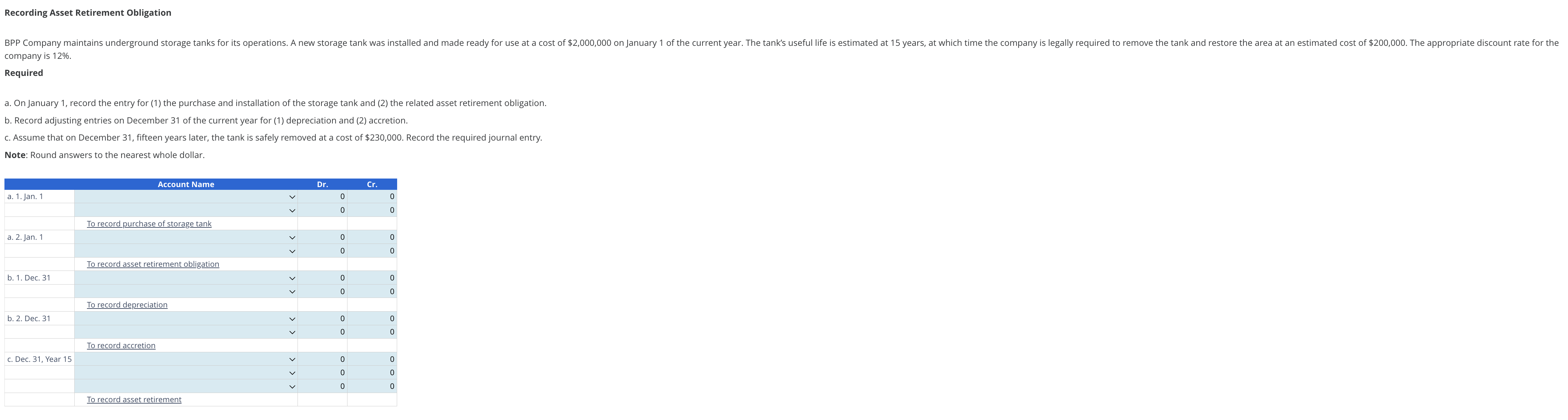 Solved Recording Asset Retirement is