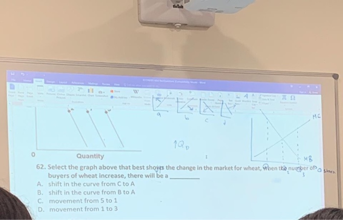 Solved 63. Select the graph that best shows the change In | Chegg.com