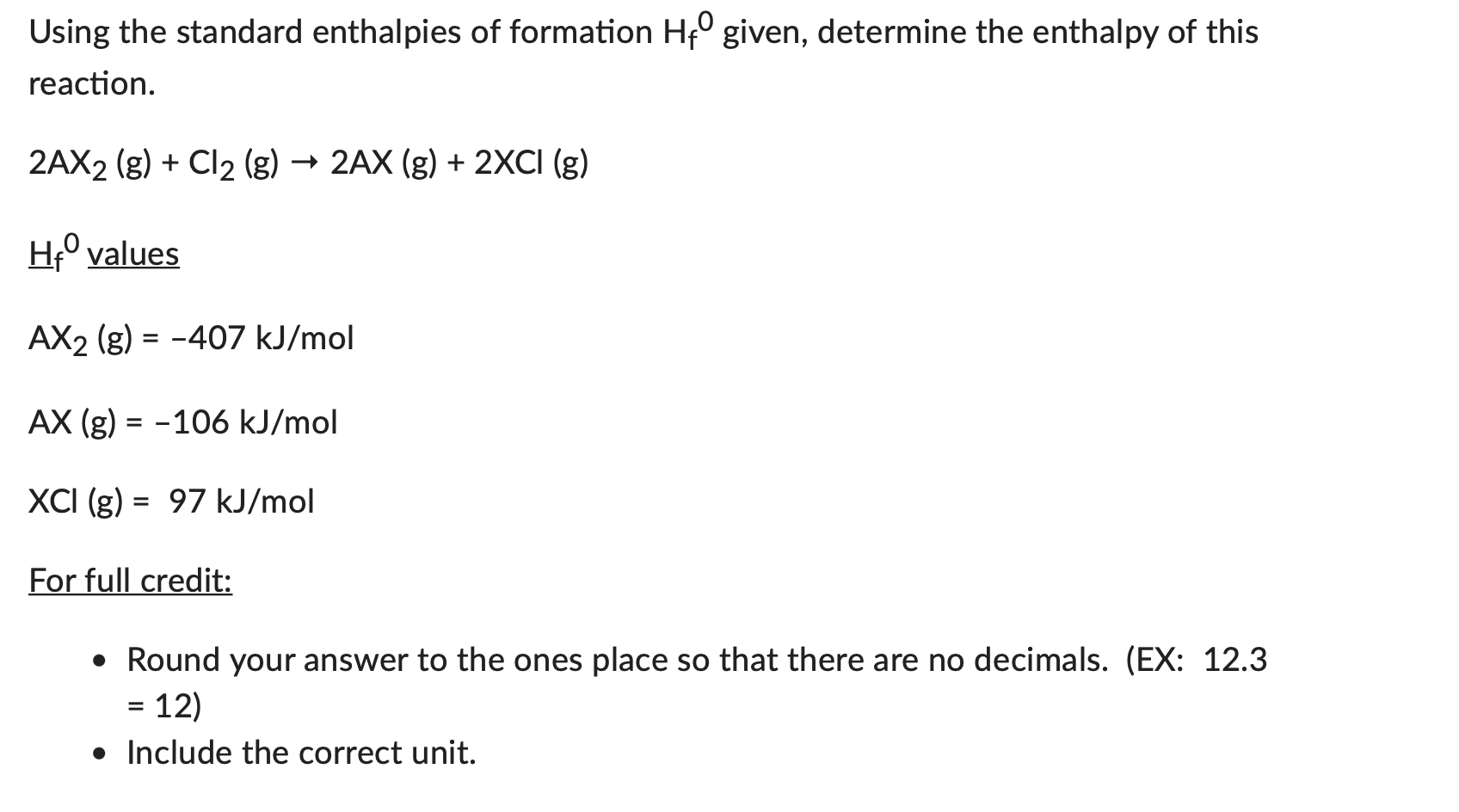 Solved Using The Standard Enthalpies Of Formation Hf0 Given, | Chegg.com