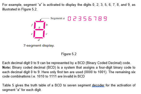 Solved In a 7-segment display, each of the seven segments is | Chegg.com