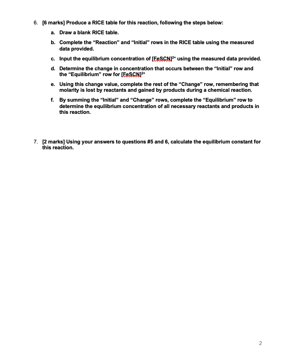 determination of equilibrium constant experiment