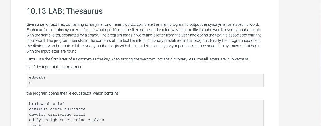 solved-10-13-lab-thesaurus-given-a-set-of-text-files-chegg