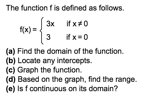 Solved The graph of a piecewise-defined function is given. | Chegg.com