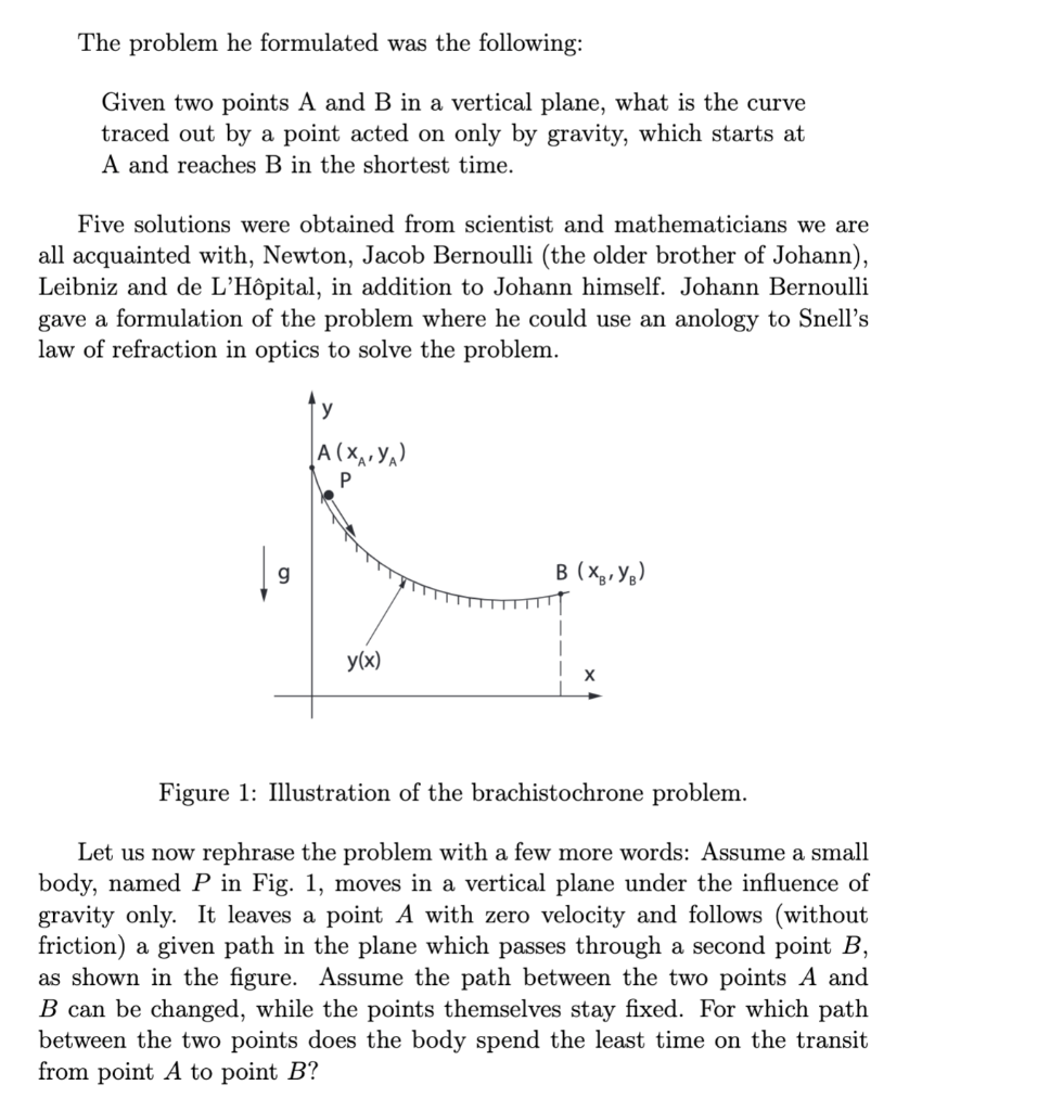 Solved This Is A Classical Problem In Analytical Mechanics. | Chegg.com