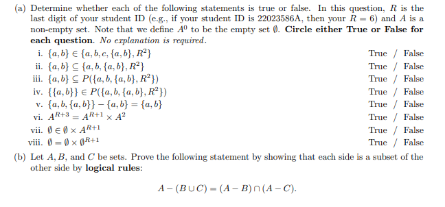 Solved (a) Determine Whether Each Of The Following | Chegg.com