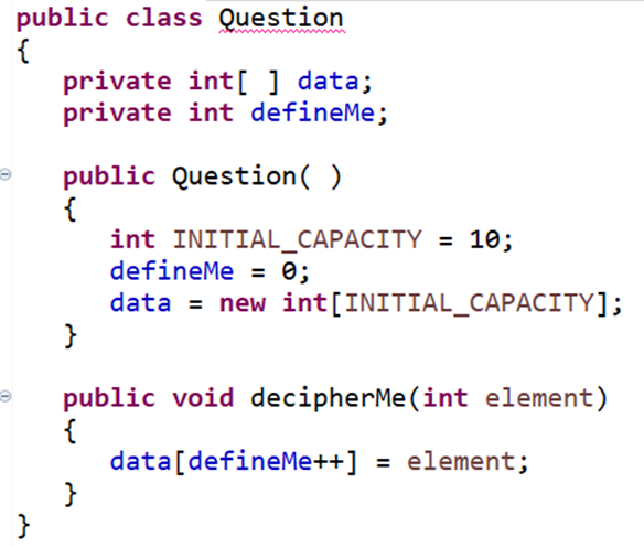 Solved Question 4 (3 points)Analyze the snippet of code | Chegg.com