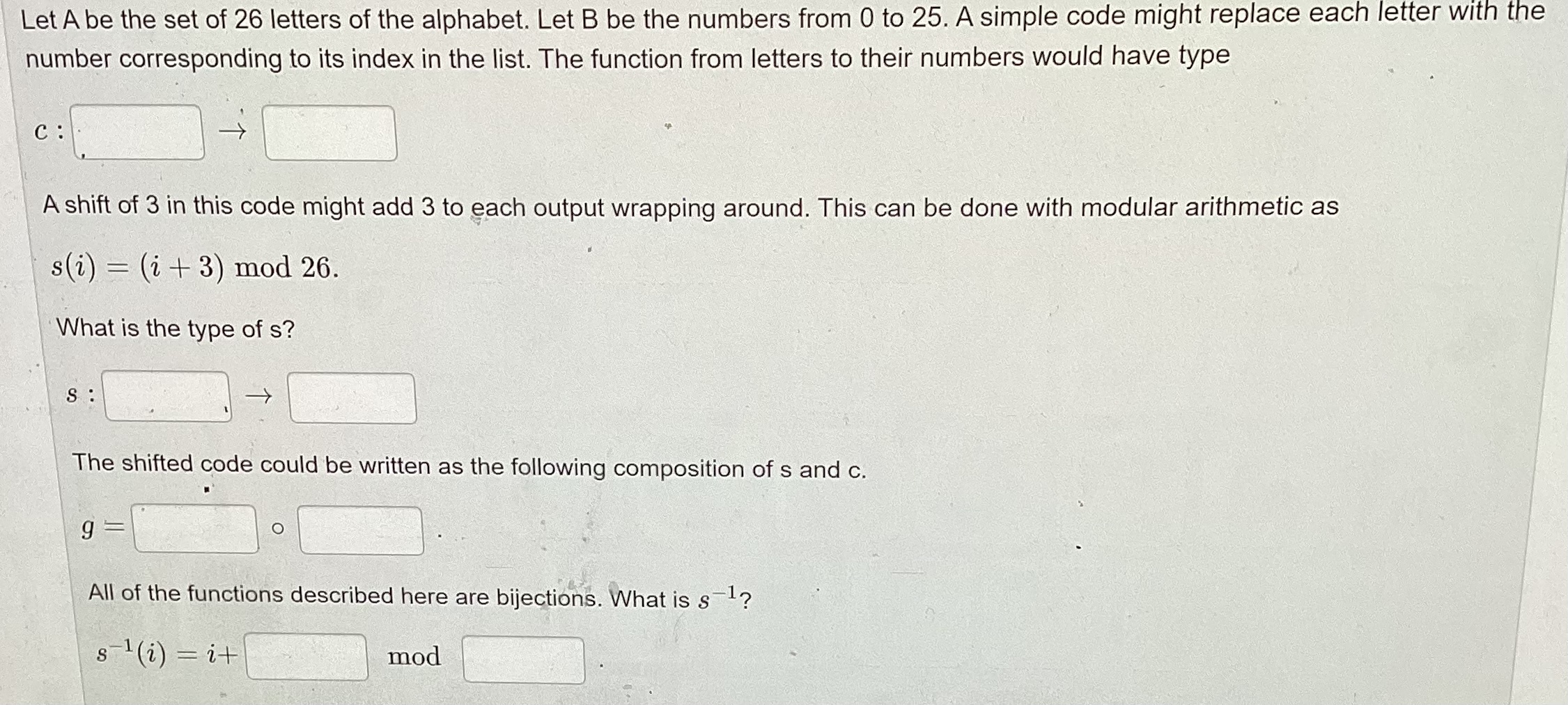 Solved Let A Be The Set Of 26 Letters Of The Alphabet. Let B | Chegg.com