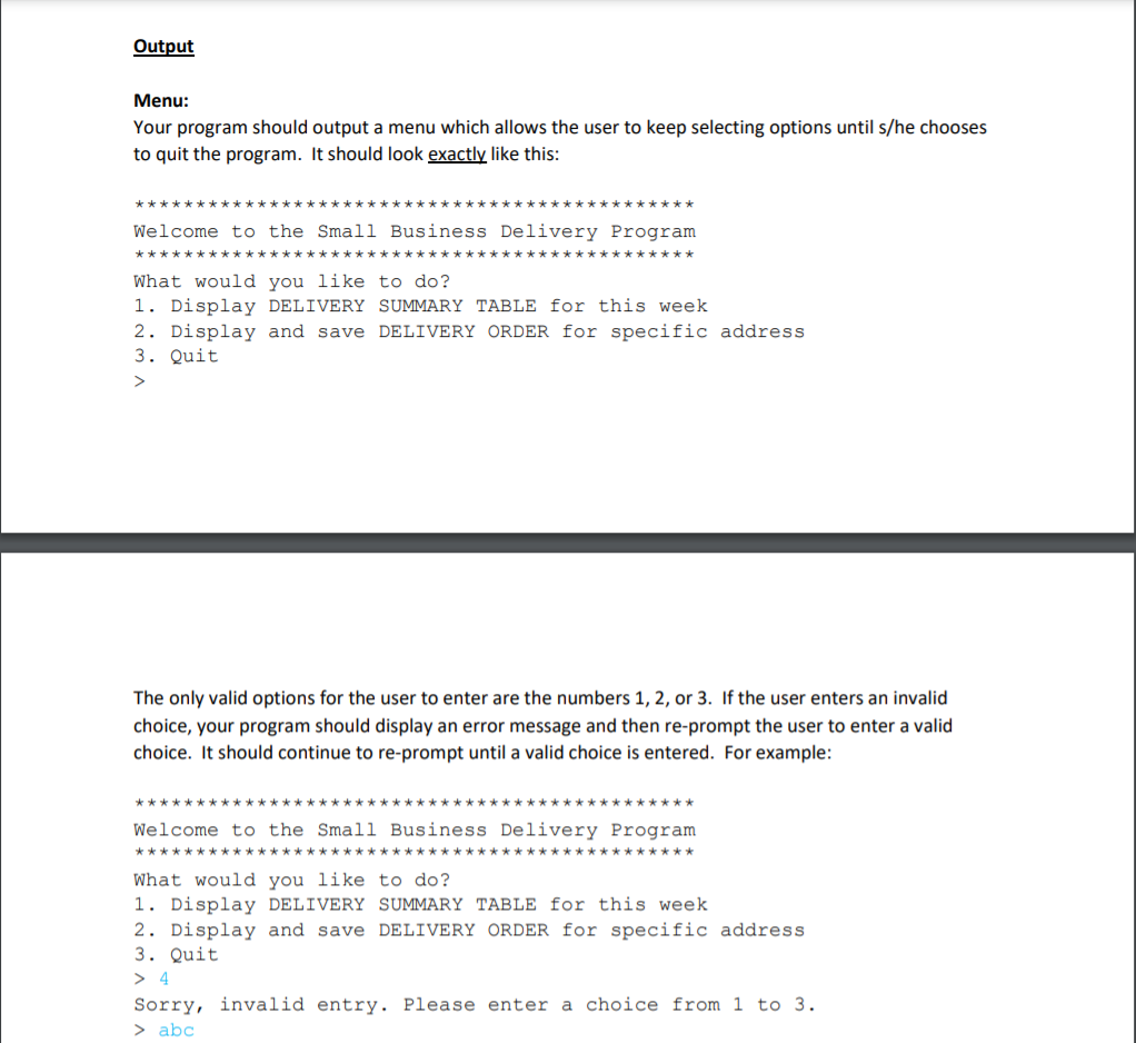 Solved Assignment Specifications The owners of a number of | Chegg.com