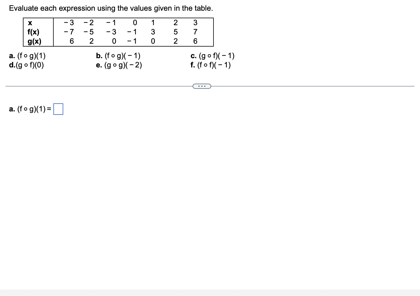Solved Evaluate each expression using the values given in | Chegg.com