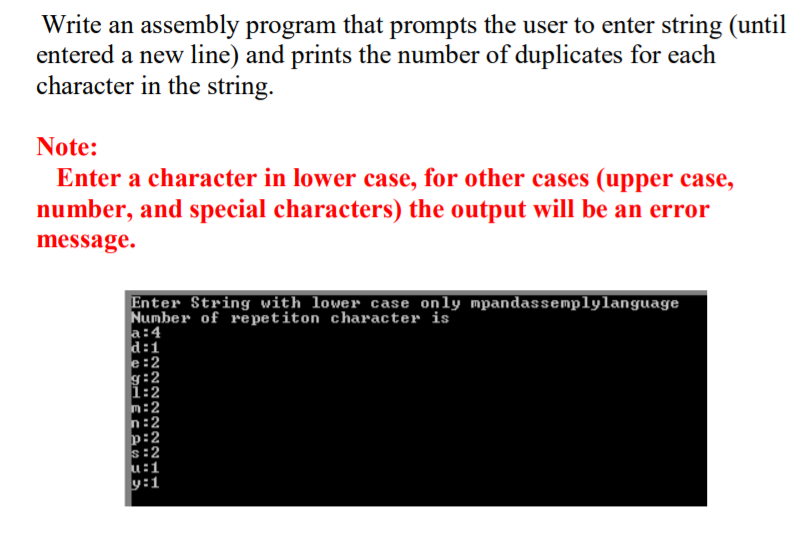 Solved Write an assembly program that prompts the user to | Chegg.com