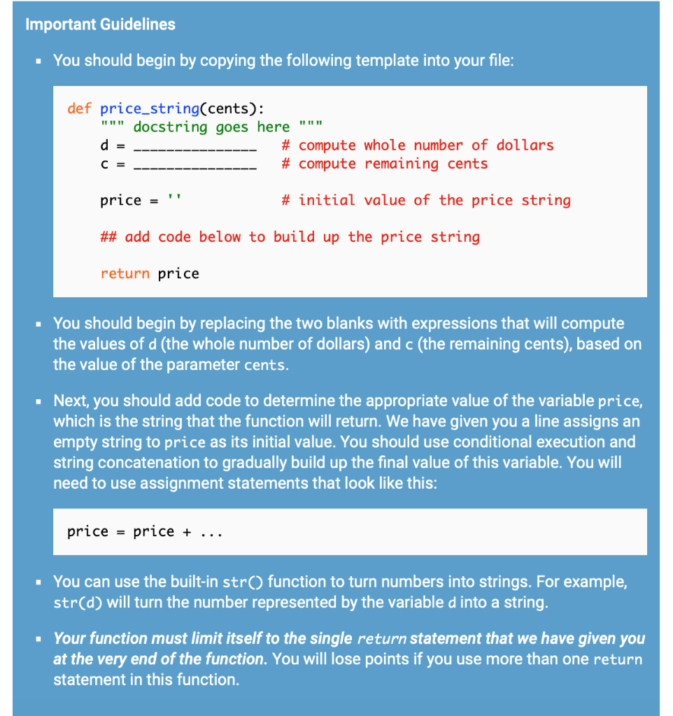 Solved The final function of this problem does not require | Chegg.com